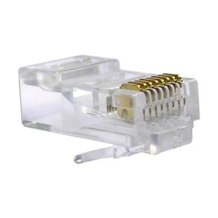 Conector de Datos RJ45 UTP CAT-6 Macho desmontado