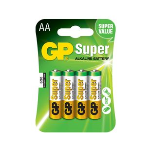 Pilas Alcalinas AA GP LR06GPB4 Blister x4 – Potencia y fiabilidad