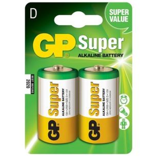 Pilas Alcalinas GP D LR20 Blister x2 – Energía potente y duradera