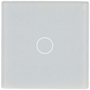 Panel de Interruptor Simple con 1 Botón Blanco de A-SMARTHOME