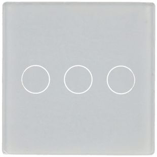 Panel de Interruptor Simple con 3 Botones Blanco de A-SMARTHOME