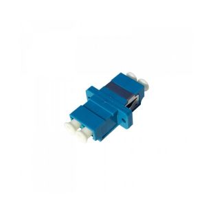 Adaptador óptico LC-UPC dúplex monomodo Televes 233212 hembra-hembra azul