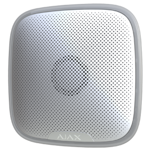 Sirena para Exterior Inalámbrica Blanca de AJAX 113dB