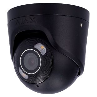 Ajax AJ-TURRETCAM-5-HL-B black 5MP turret IP camera with 2.8mm lens and hybrid light