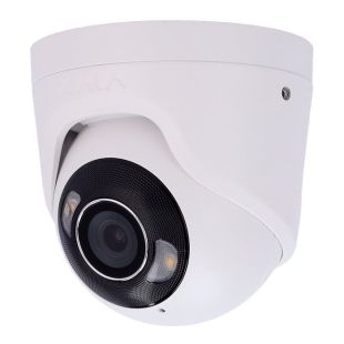 Ajax AJ-TURRETCAM-5-HL-W white 5MP turret IP camera with hybrid light front view