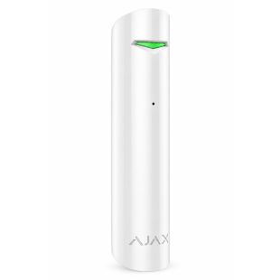 Ajax GlassProtect Jeweller blanco, detector inalámbrico de rotura de cristal Grado 2