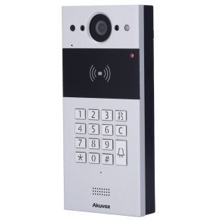 Akuvox AK-R20K – Videoportero IP con lector NFC, tarjeta y PIN, cámara 2 Mpx para control de acceso seguro