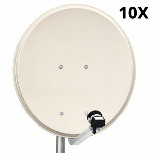 Antena parabólica Daxis HP de 60 cm Offset, caja de 10 unidades con abrazadera M8