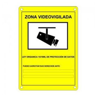 Cartel de c&aacute;maras de seguridad