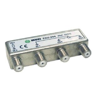 PAU Repartidor 2 salidas Conector F 6dB de Ikusi