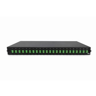 Bandeja FO 1U-19'' de 24 puertos SC/APC (Adaptador + Caset)