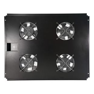 Bandeja Televes 533176 con 4 ventiladores para rack 19 pulgadas vista frontal