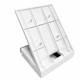 Base de sobremesa Comelit AC6732 para monitor de videoportero Chronos y People en color blanco, accesorio oficial para instalación de escritorio compatible con sistema Simplebus.