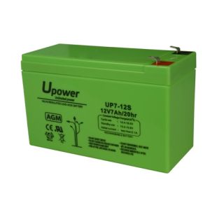 Batería Recargable 12V 7A para Respaldo o Uso directo de Upower