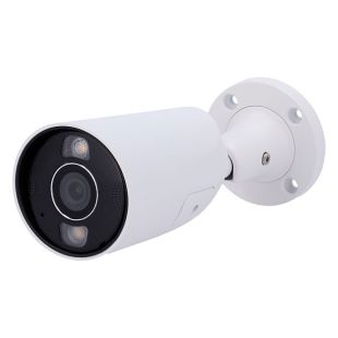 Cámara Bullet IP Ajax 8Mpx 4mm con luz híbrida 50m en color blanco