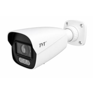 Cámara bullet IP TVT-276 8Mpx con lente varifocal motorizada 2.8-12mm e iluminación dual IR y luz blanca