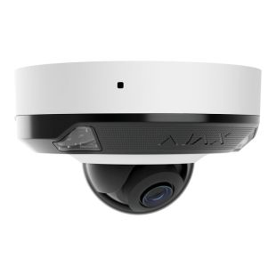 Cámara domo IP Ajax DomeCam Mini HL 8 MP blanca vista frontal