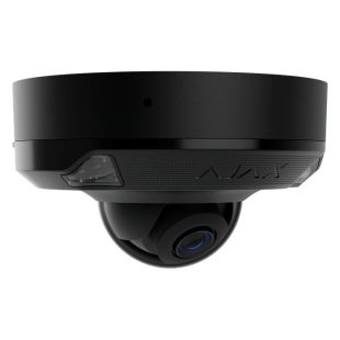 Cámara domo IP Ajax DomeCam Mini HL negra 5 Mpx con lente fija de 4 mm y luz híbrida