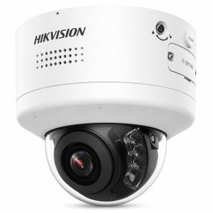 Cámara domo IP Hikvision DS-2CD2787G2H-LIPTRZS2USL 8MP ColorVu con lente varifocal motorizada 2.8-12mm y luz híbrida inteligente 40m