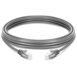 RJ45 Cat6 FTP 26AWG Gray Patch Cable, 2 meters, by Powergreen