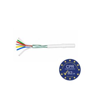 Cable de alarma CA6-100-H de 6 conductores de cobre 0,22 mm² apantallado CPR B2ca