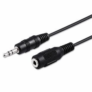Cable Jack estéreo 3.5 mm macho a hembra Nimo WIR260 de 2 metros para extensión de audio y conexión de auriculares, altavoces y dispositivos multimedia.