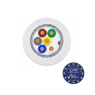 Cable para alarma Cables Esla 002-1202206 de 6 hilos apantallado LSZH CPR B2ca 6x0,22 mm²