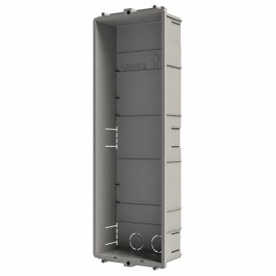 Caja de empotrar Golmar CE630 para placas SUPRA y Nexa Inox de 3 módulos fabricada en plástico ABS de alta resistencia