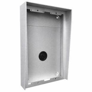 Caja de superficie con visera Golmar N876/AL para placa Nexa Aluminio 3x2