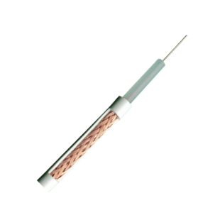 CABLE COAXIAL RG59 CU/CCA PARA CCTV BLANCO 100M
