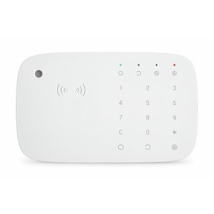 Carcasa blanca Ajax AJ-KEYPADCOMBI-W-DUMMY para teclado KeyPad Combi Jeweller, fabricada en plástico ABS.