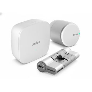 Tedee KITPRO – Cerradura Inteligente PRO con Cilindro Gerda y Bridge WiFi