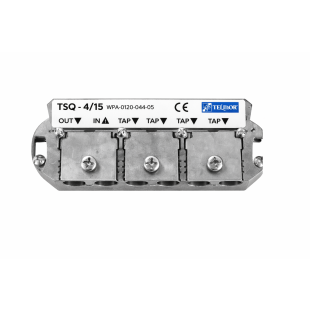 Derivador 4 Salidas Conector Brida 15 dB de Telmor