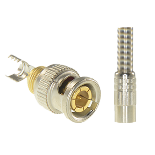 BNC Solder Connector Adapted to RG59 from Safire