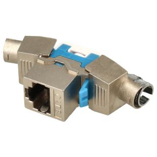 Conector Keystone RJ45 CAT8 FTP Hembra Fácil 180º de Nimo