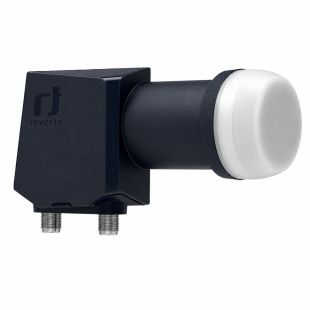 Conversor LNB Universal Twin Premium Inverto 0,2 dB INV6519 con dos salidas para recepción de televisión por satélite