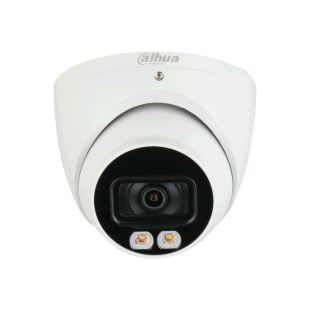 Dahua 2MPx Fixed 2.8mm Hybrid Turret Camera with 40m Hybrid Light and Microphone