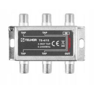Derivador 4 Salidas Conector F 15dB de Telmor