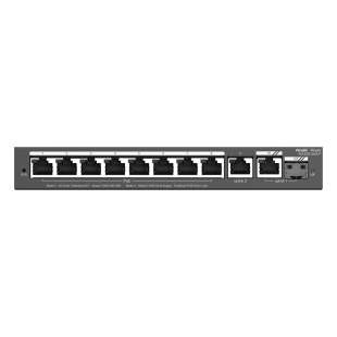 Switch Gestionable 8 Puertos 1GB POE+ + 2 Uplink RJ45 1Gb + 1 SFP 120W de Reyee