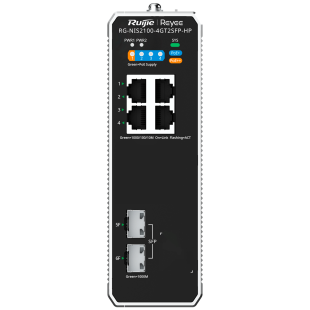 Switch Industrial 4 Puertos 1GB(4 PoE+ y 1 Hi-PoE)y 2 SFP+1Gb 90W Carril DIN