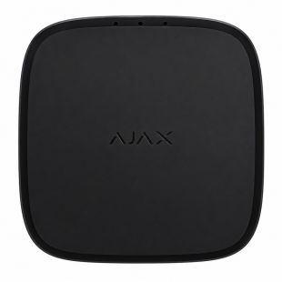Detector termovelocimétrico y CO Ajax FireProtect 2 SB negro con sirena integrada vista frontal