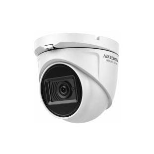 Cámara turret híbrida Hikvision HWT-T120-MS de 2 Mpx con lente fija 2.8 mm y micrófono integrado