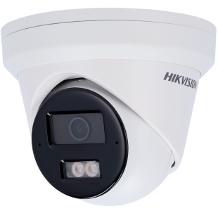 Cámara Turret IP 8Mpx Fija 2.8mm IR 30m MicroSD Acusense de Hikvision