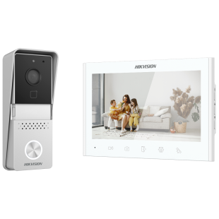 Hikvision DS-KIS102-P/Surface – 2-wire video door phone kit with 7" LCD monitor and MF reader