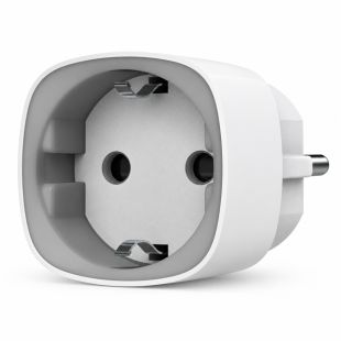 Enchufe inteligente Ajax AJ-SOCKET-W blanco con control remoto y monitorización de consumo eléctrico
