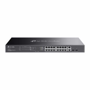 Switch Gestionable 18Puertos 1GB 16POE+ y 2 SFP 1GB 250W de Tp-Link