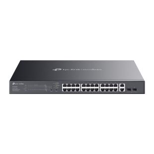 Switch Gestionable 28 Puertos 1GB: 24 POE+, 2xRJ45 y 2xSFP/RJ45 Combinado 1GB 384W Omada de Tp-Link
