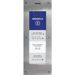 Placa Directorio Marine Meet 1456 de acero inoxidable Fermax