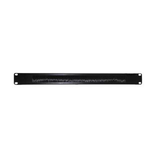 Panel de 19" 1U con Cepillo para Entrada de Cables