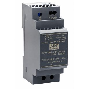 Fuente de alimentación Iddero E-PSU3012 de 12 V y 24 W para carril DIN.